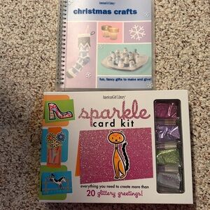 American Girl Library craft books: Sparkle Card kit & Christmas Crafts